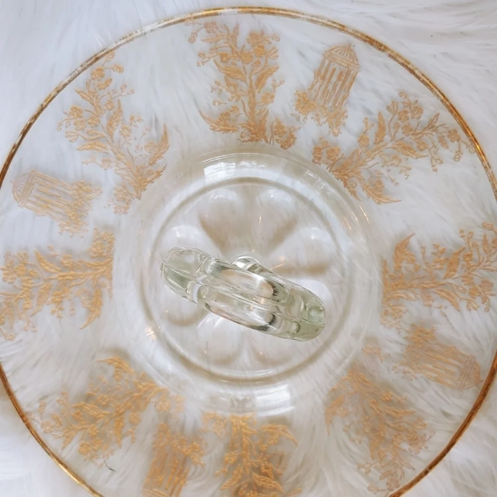 Vintage Serving Plate Swan Handle